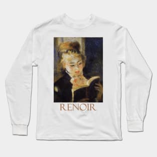 The Reader by Pierre-Auguste Renoir Long Sleeve T-Shirt